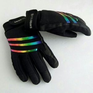 Swiss tech metalic rainbow performace gloves